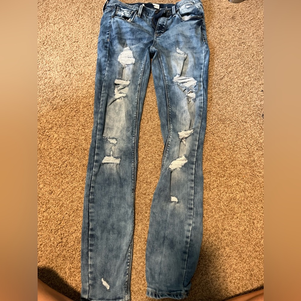 skinny ripped jeans